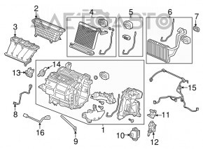 Heater assembly Acura ILX 13-18 left side