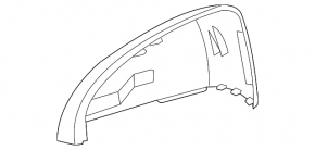 Right mirror cover VW Touareg 11-14