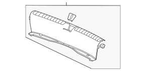 Honda Civic XI FE/FL 22-26 4D Black Trunk Door Trim