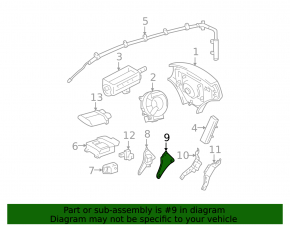 Airbag Sensor Door Left Lexus ES300 ES330