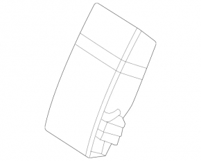 Backrest of the rear row of seats, 2nd row, central, Mercedes W167 GLE 350 450 20-24, black leather, dry-cleanable, scratches, dented