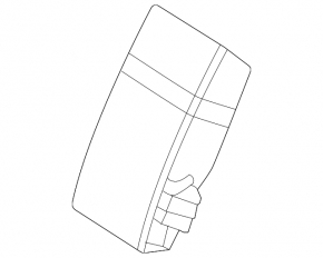 Backrest of the rear row of seats, 2nd row, central, Mercedes W167 GLE 350 450 20-24, black leather, dry-cleanable, scratches, dented