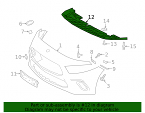 Front bumper protection for Mercedes A-class V177 19-22