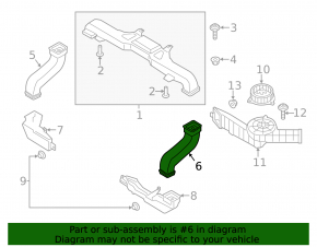 Battery Cooling Duct Upper Left Ford Fusion mk5 13-20 Hybrid