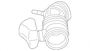 Air duct from filter Lincoln MKZ 13-16 3.7