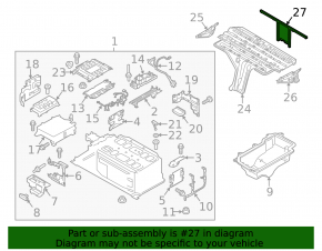 Battery Bracket VVB Ford C-max MK2 13-18 Energi