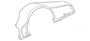 Steering wheel trim Jaguar F-Pace X761 17- top