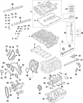 Cylinder head assembly BMW X1 F48 16-19 B46