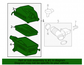 Air Filter Housing Toyota Sequoia Tundra 08-09 4.6 5.7