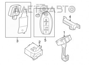 Smart Key Computer Nissan Murano z51 09-14