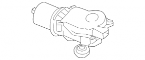 Nissan Leaf 11-12 front wiper motor