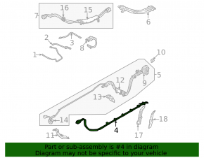 High voltage wiring to battery-charging port Polestar 2 21-