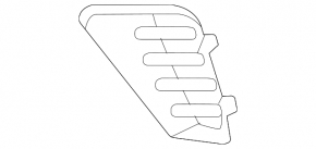 Front bumper grille left VW Atlas 21-23 structure