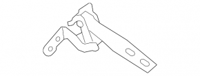 Trunk door hinge right BMW X3 F25 11-16