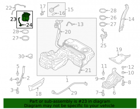 The fuel pump for the Audi A6 C7 12-18 has a broken connector.