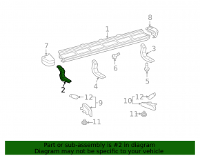 Front left step sill bracket for Toyota FJ Cruiser 07-14