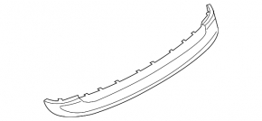 Rear bumper bare upper part Mini Cooper Clubman R55 11-14 rest