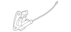 Rear left door closer for BMW X5 F15 14-18