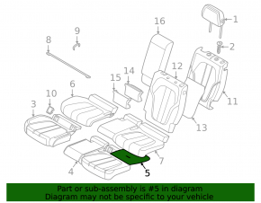 Heated 2nd row seat, lower left, BMW X7 G07 19-25