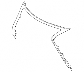 Radiator grill frame grill Lexus NX200t NX300h 15-17 Base, chrome
