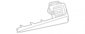 Lexus CT200h 14-17 right front panel air vent, black