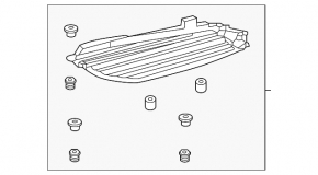 Bottom protection right Toyota Camry v40, tears