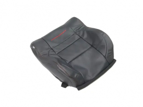 Jeep Grand Cherokee WK2 17-21 passenger seat back upholstery, black leather with red stitching, heated, ventilated Trailhawk