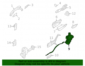 Rear right door lock Hyundai Tucson 22-25