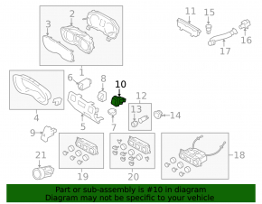 Subaru Forester 14-18 SJ stabilization off button
