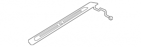 Audi Q3 83A 19-25 black exterior door sill trim with backlight, S-Line
