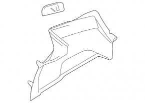 Arch trim left Kia Forte 19-24 4d black