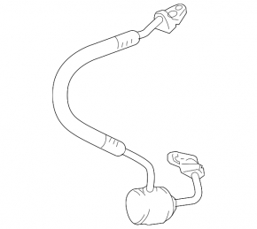 Air conditioning tube compressor-condenser Lexus GS450h 06-11