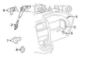 Block ECU engine computer Lexus RX300 98-99