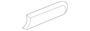 Left trunk lid bumper bracket Audi A6 C8 19- on the lid