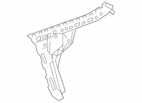 Rear bumper mount right Mercedes W213 E 17-20