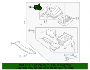 Air duct for the Ford Fusion mk5 13-20 2.5 manifold