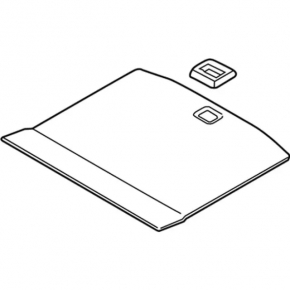 Trunk floor Ford Edge 15 - black