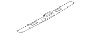 Trunk lid number plate illumination strip Mazda 6 18-21