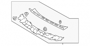 Front Bumper Absorber for Land Rover Range Rover Sport 18-22 Restyling