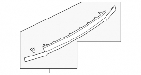 Land Rover Range Rover Evoque 19-23 tailgate trim