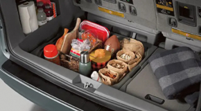 Trunk box right Toyota Sienna 11-15 gray, with lid