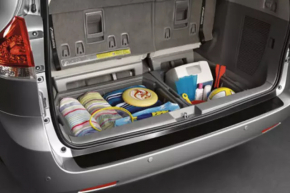 Trunk box right Toyota Sienna 11-15 gray, with lid