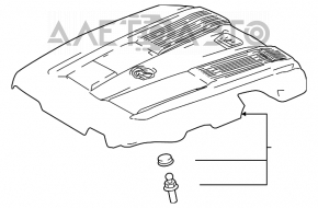 Lexus LS500 18-20 RWD Engine Cover