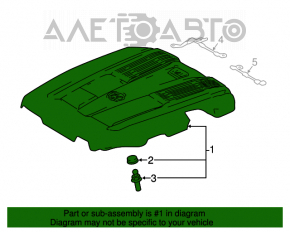 Lexus LS500 18-20 RWD Engine Cover
