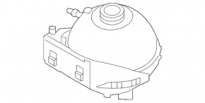 BMW F30 12-18 N20 Coolant Expansion Tank Without Cap