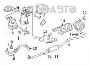 Exhaust manifold with catalytic converter Honda Civic XI FE/FL 22- 2.0