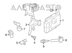 Subaru Outback 15-19 Engine Computer ECU Bracket