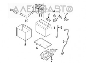 Battery tray Nissan Sentra 13-19