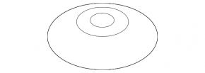 Rear subframe support washer left BMW X3 G01 18-