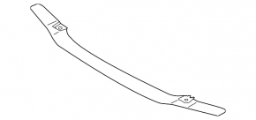 Lower front bumper bracket for BMW 5 Series G30 2021-23. Bumper support, 2021-22.
